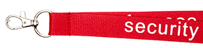Flat 20mm. - Red with SECURITY