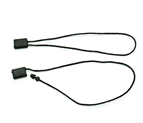 Hang tag strings black nylon