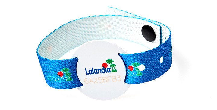 Digitally printed RFID wristbands with plastic slider