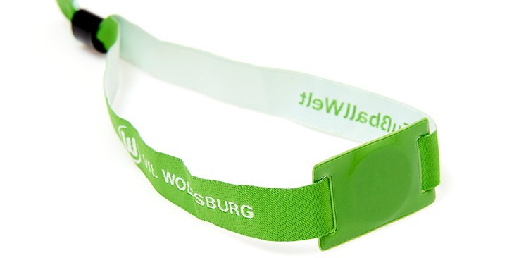 Festival wristbands with RFID and soft PVC slider