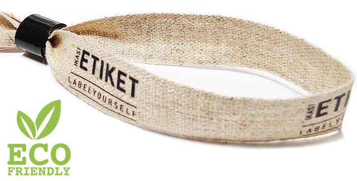 Festival wristbands in linen 