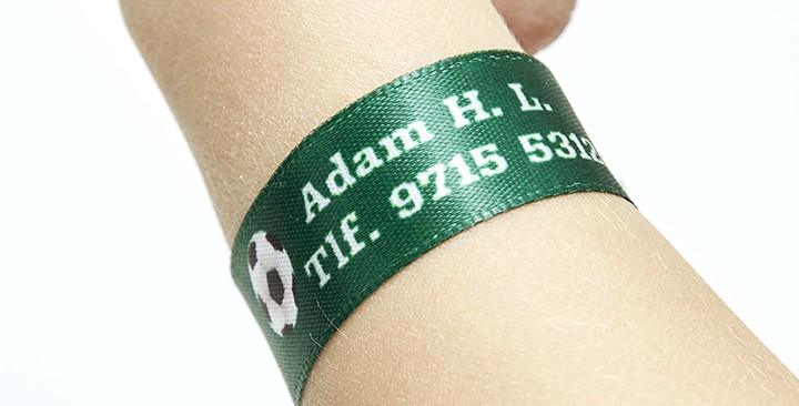 Printed ID Wristbands for children