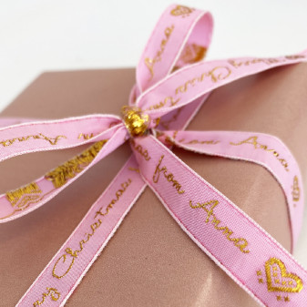 Gift ribbon with your own text