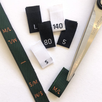 Size labels of your own design