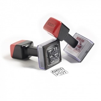 UV stamps with logo