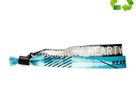 Sustainable digitally-printed festival wristband