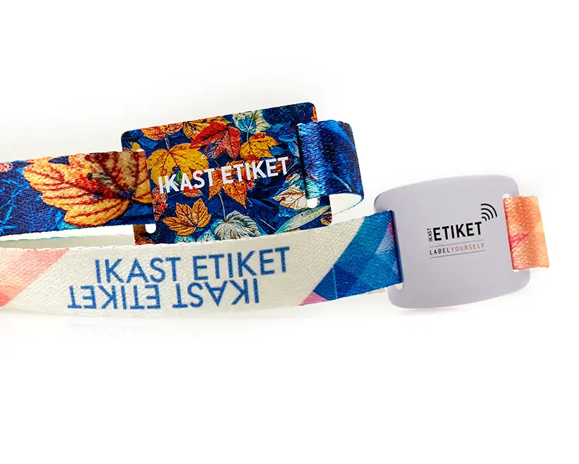 Sustainable wristbands with RFID-chip