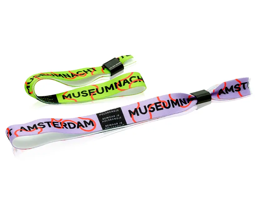 festival wristbands with printing