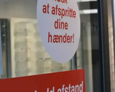Keep a safe distance sticker