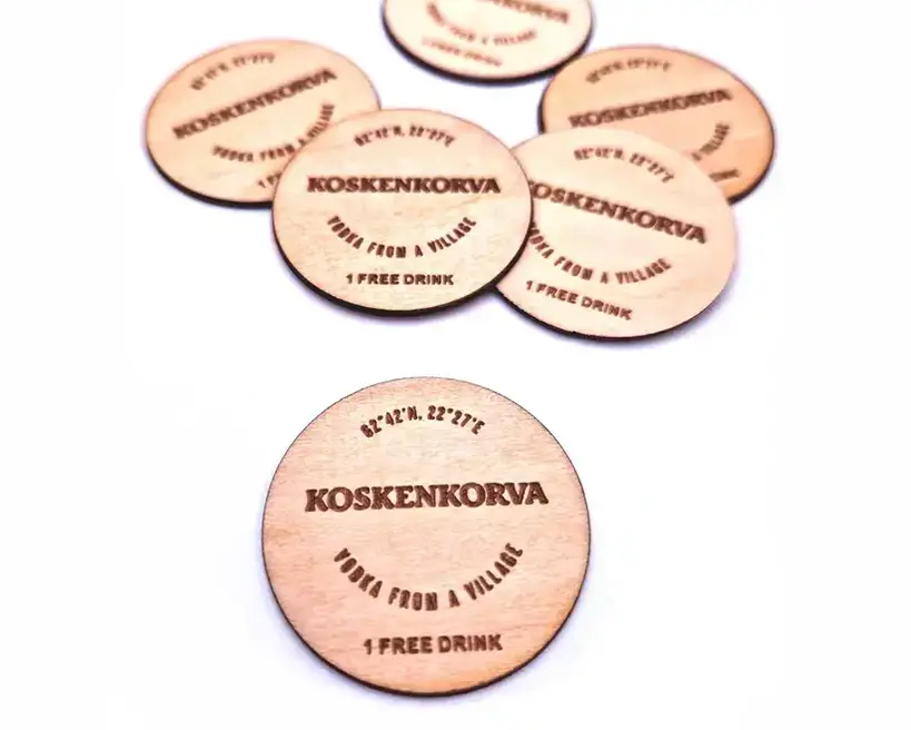 Wooden or pet slider with RFID or NFC tag