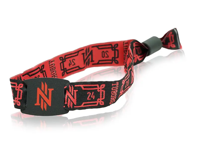 Woven festival wristbands