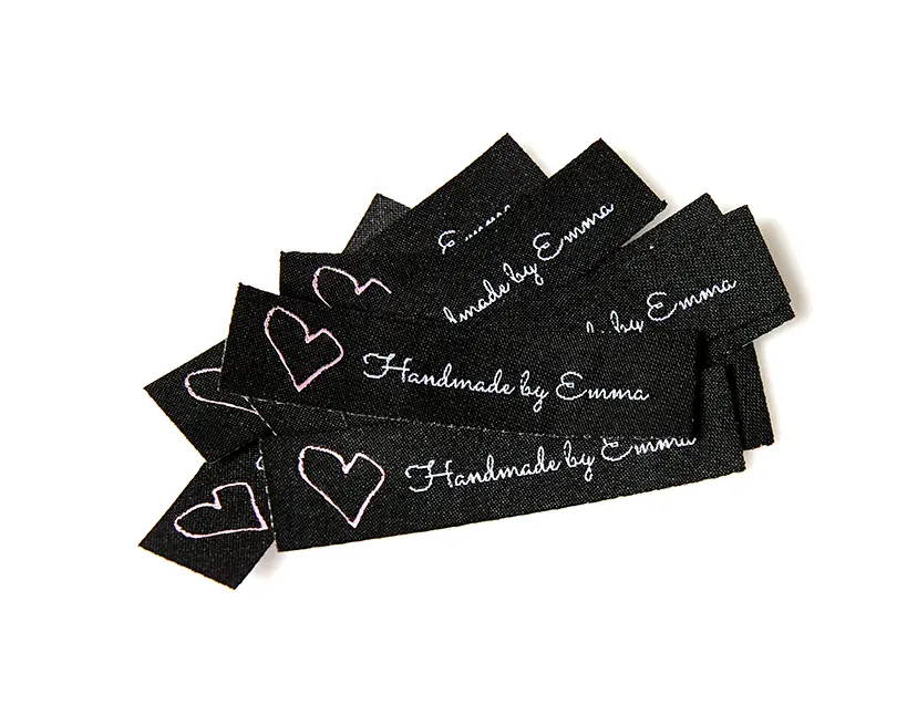 Heatcut woven labels