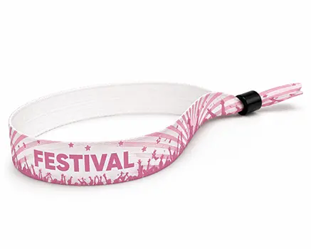 Pink party festival wristbands