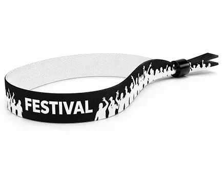 White crowd festival wristbands
