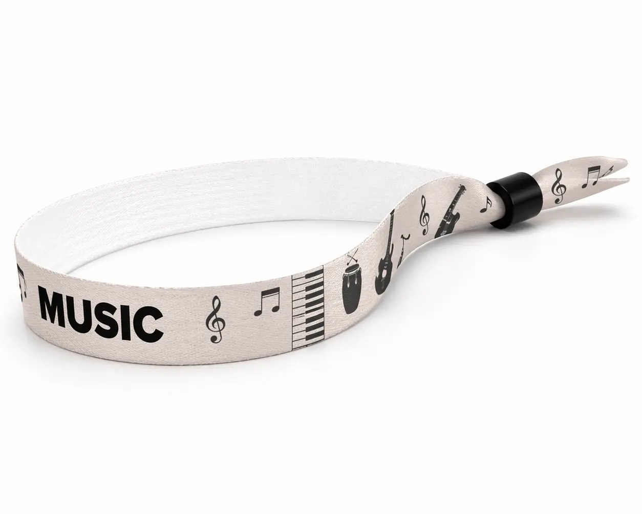 Sand-colored festival wristbands for music festivals