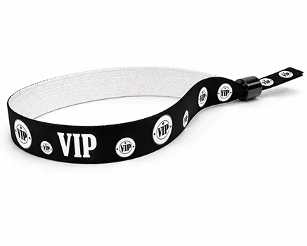 Black VIP festival wristbands