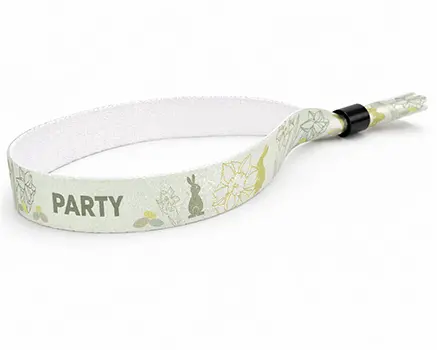 Festival wristbands with an Easter theme
