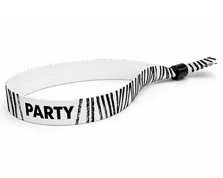 Striped festival wristbands