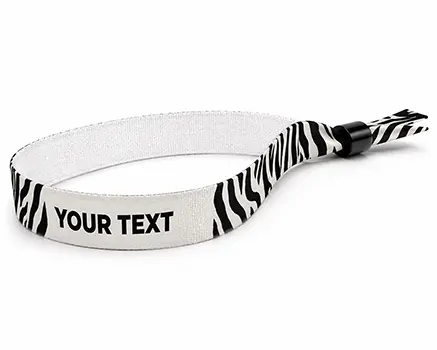 Zebra festival wristbands