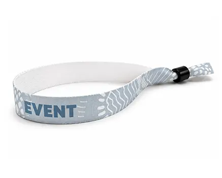 Grey patterned festival wristbands
