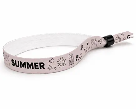Festival wristbands for summer festivals in pink