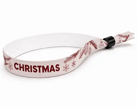 Festival wristbands with a Christmas theme