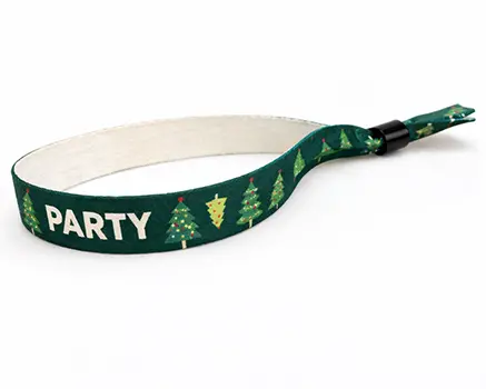 Festival wristbands with Christmas trees