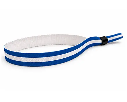 Festival wristbands with blue and white stripes – Finland
