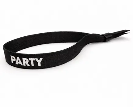 Black festival wristbands