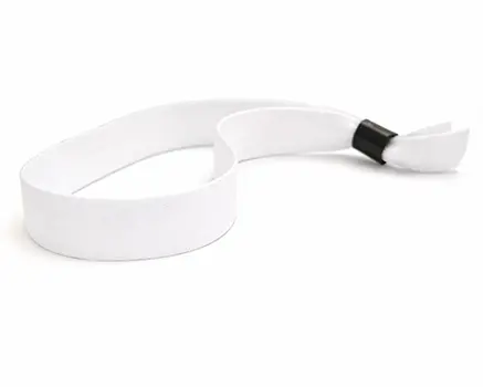 White festival wristbands