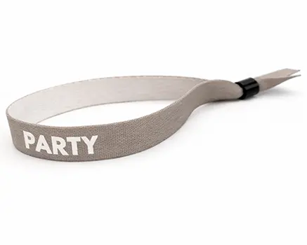 Grey festival wristbands