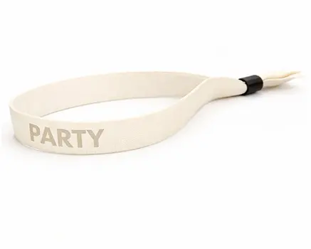 Eggshell white festival wristbands