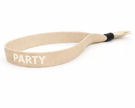Sand-colored festival wristbands