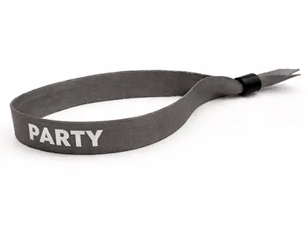 Dark grey festival wristbands
