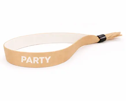 Honey-colored festival wristbands