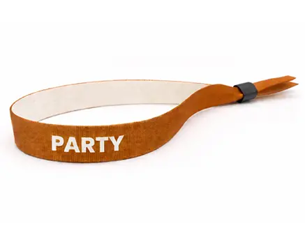 Caramel brown festival wristbands
