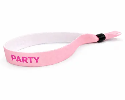 Light pink festival wristbands