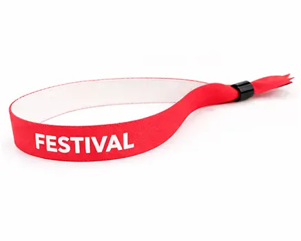Dark red festival wristbands