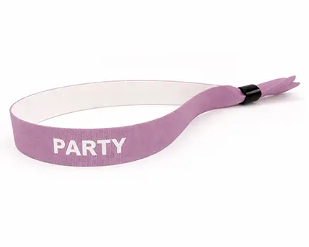 Grey-purple festival wristbands