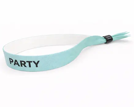 Light blue festival wristbands