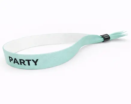 Turquoise green festival wristbands