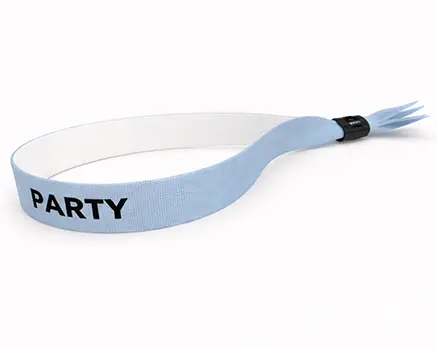 Blue-grey festival wristbands