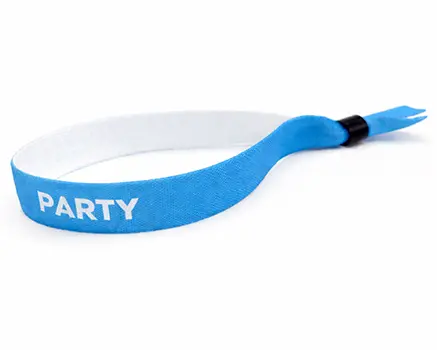 Sky blue festival wristbands