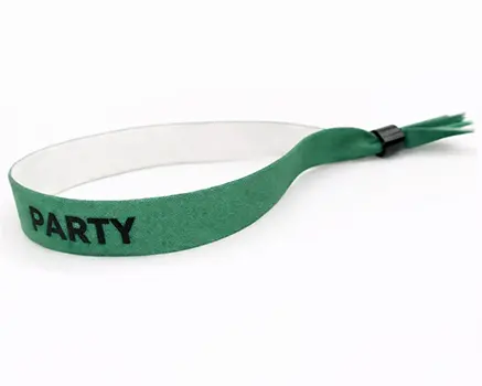 Moss green festival wristbands