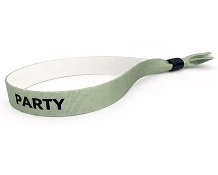 Sage green festival wristbands