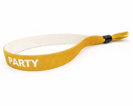 Curry yellow festival wristbands