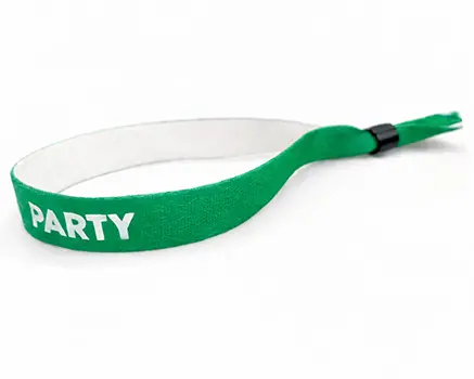 Green festival wristbands
