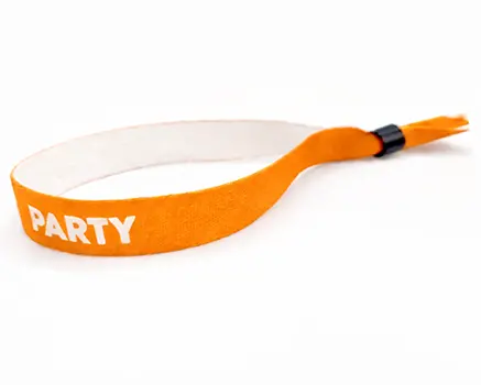 Peach orange festival wristbands