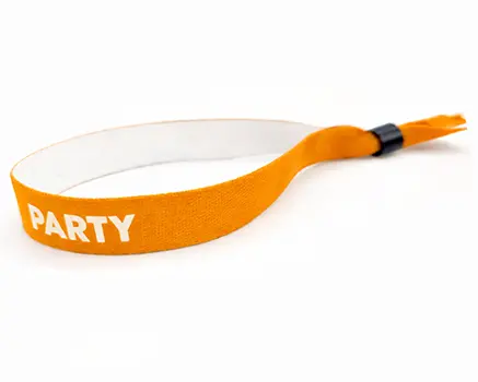 Apricot orange festival wristbands
